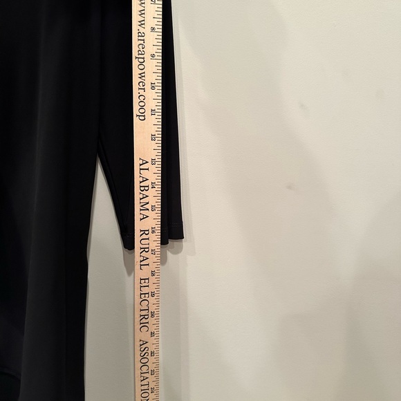 Joseph Ribkoff Black Asymmetrical Top Tunic V Neck 3/4 Sleeves Neutral Sz 12 - Picture 8 of 13